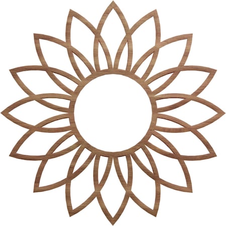 Ekena Millwork Daisy Wood Fretwork Pierced Ceiling Medallion, Walnut, 20"OD x 7"ID x 1/4"T CMWP20X20X0250DAWA